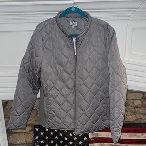 Women’s Quilted Grey Jacket